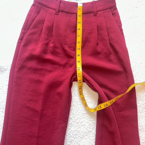 Wilfred THE EFFORTLESS PANT BURGUNDY Wide-Leg Pants - Picture 3 of 14